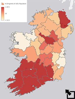 Emigrants Map